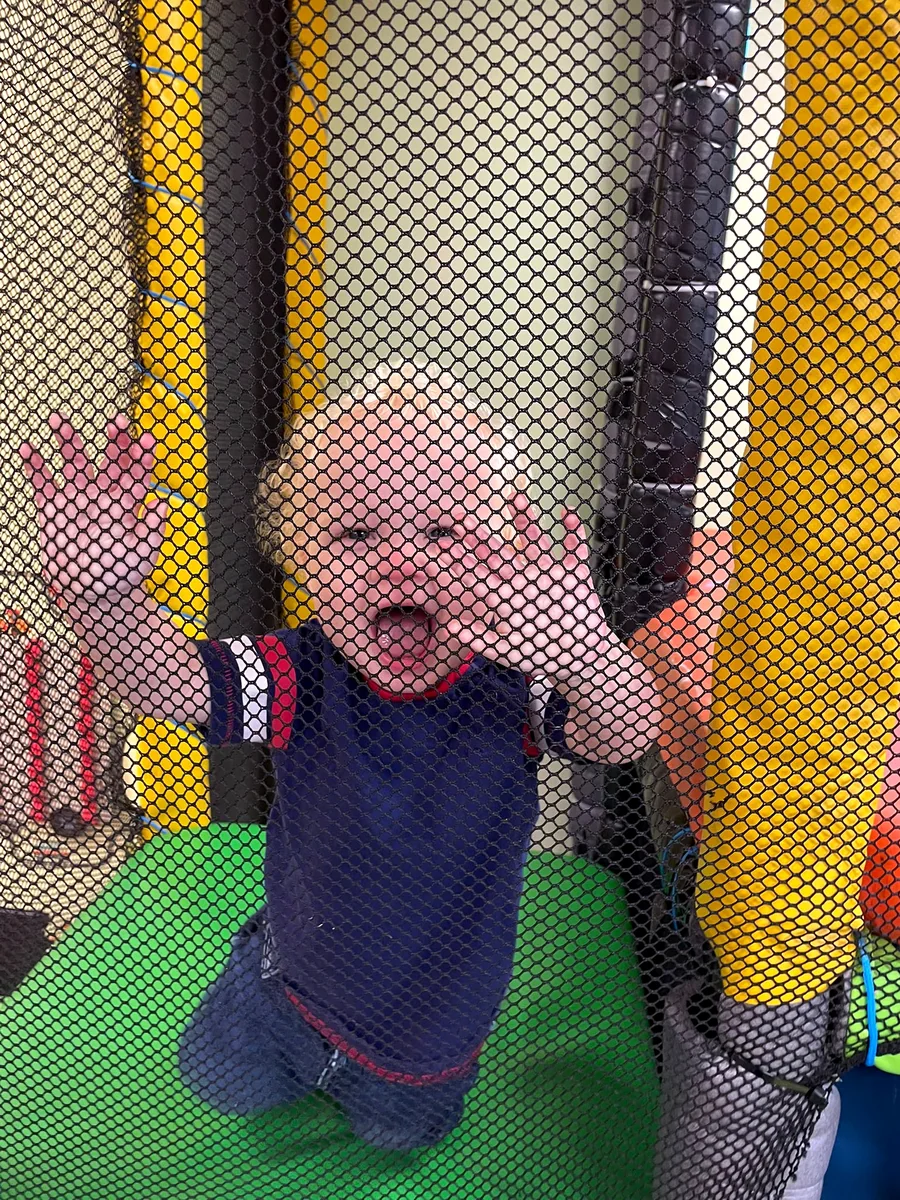 Child enjoying the soft play area at Pop It Play
