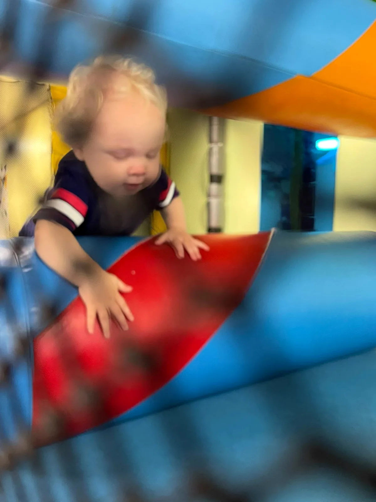 Child enjoying the soft play at Pop It Play