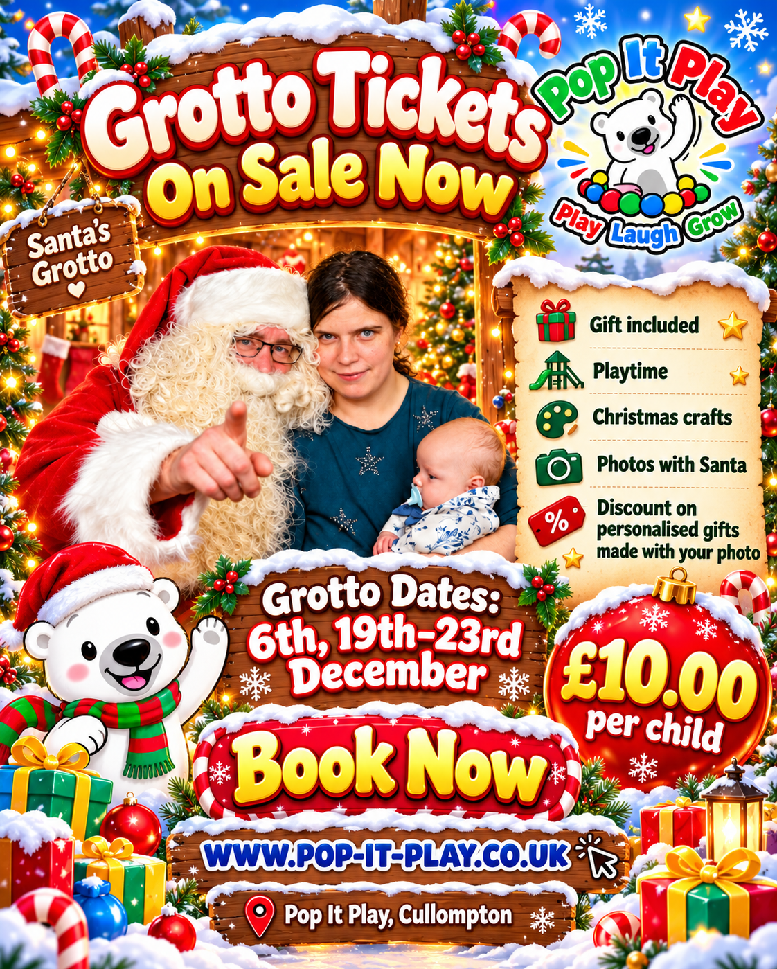 Weekday christmas grotto